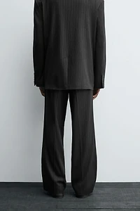 STRIPED SUIT PANTS
