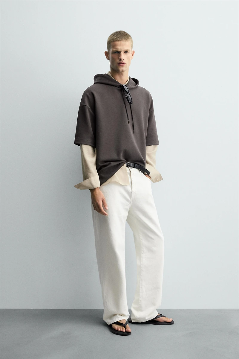 SWEAT INTERLOCK CAPUCHE ÉTIQUETTE