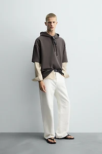SWEAT INTERLOCK CAPUCHE ÉTIQUETTE