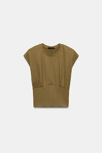 TOP TEXTURÉ STYLE CORSET