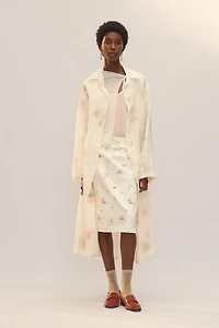 LIMITED EDITION PRINTED SILK FROCK COAT