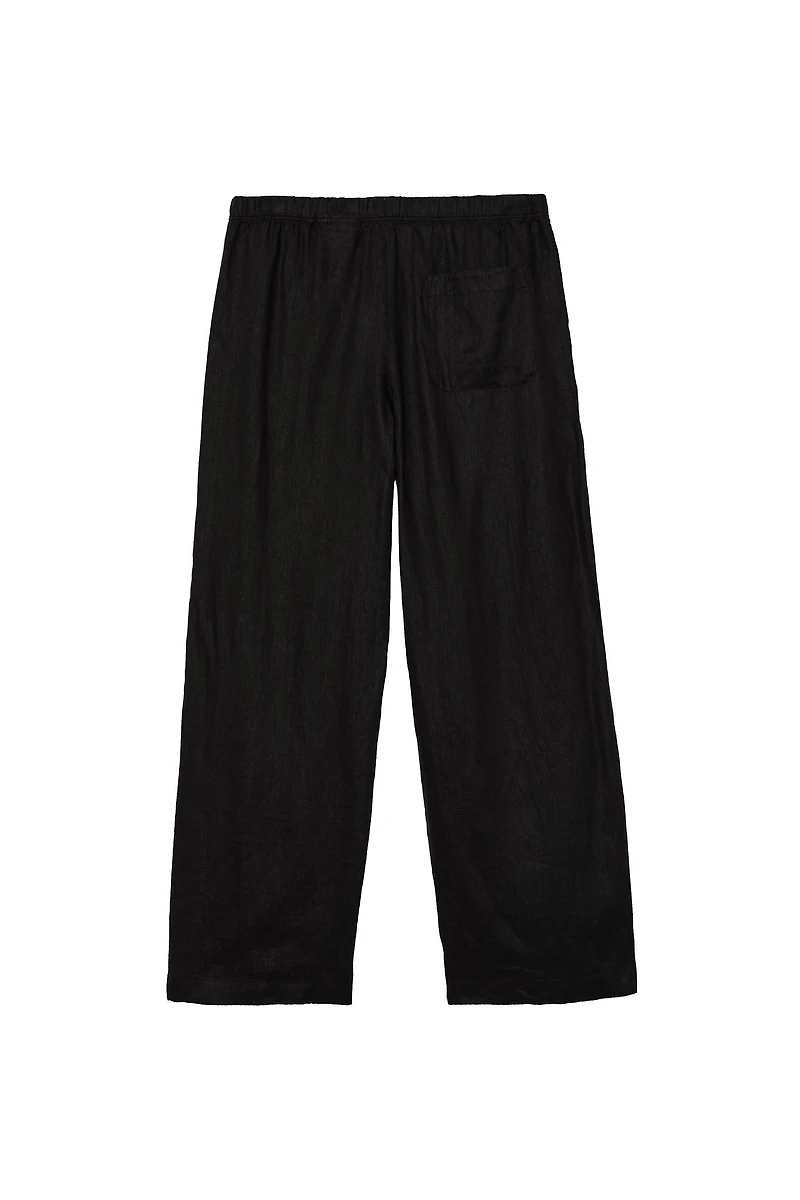 100% LINEN RELAXED FIT PANTS