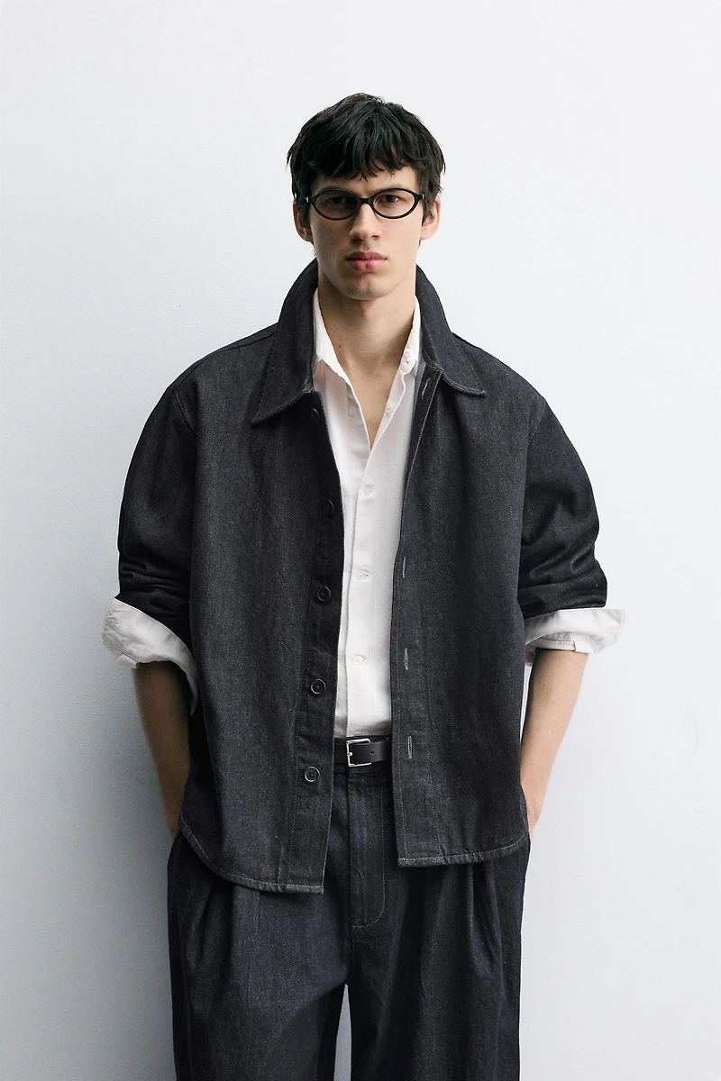 SURCHEMISE COUPE DÉCONTRACTÉE EN DENIM