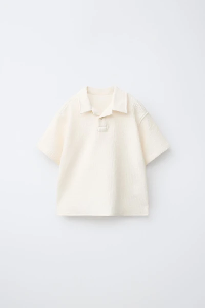PLAIN KNIT POLO SHIRT
