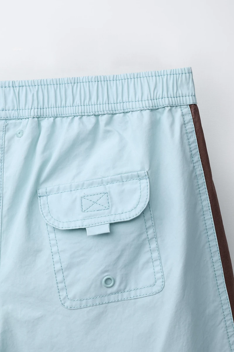 4-6 YEARS / PUKAS SURF COLOR BLOCK SWIM SHORTS
