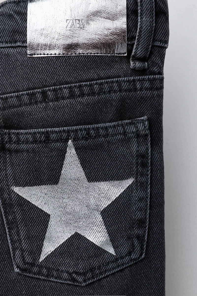 STAR WIDE LEG JEANS