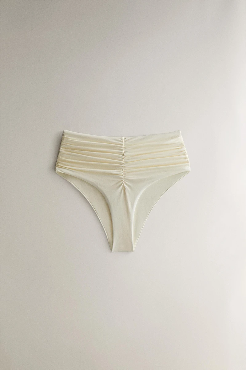 CULOTTE DE BIKINI PLAGE FRONCÉE
