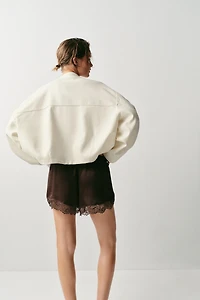 LACE TRIM SHORTS