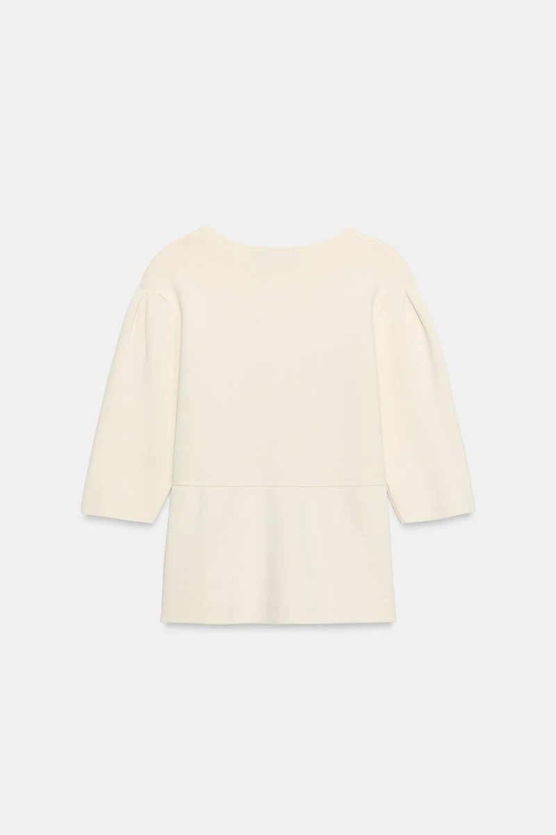 SHORT SLEEVE KNIT CARDIGAN