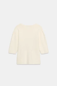 SHORT SLEEVE KNIT CARDIGAN
