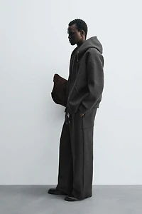 PANTALON EFFET NÉOPRÈNE COUPE LARGE