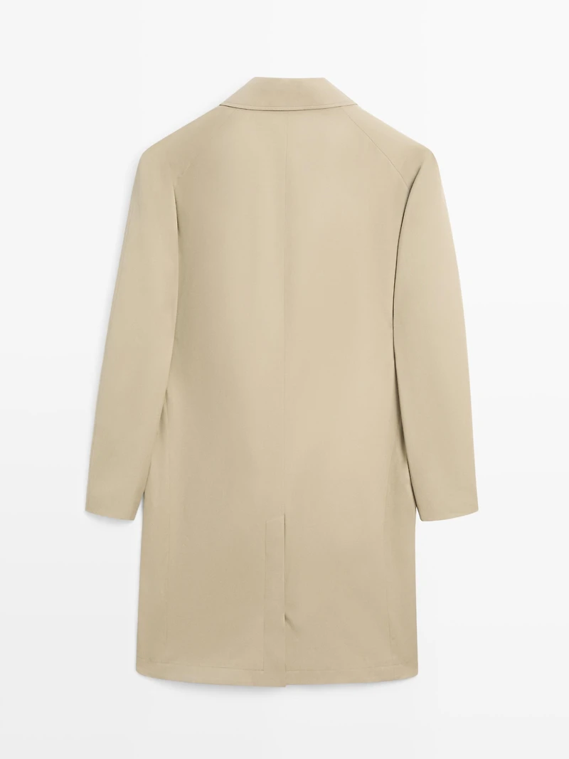 Lightweight cotton trench coat