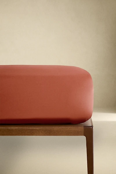 PERCALE COTTON FITTED SHEET | 11.8" THICK (500 THREAD COUNT)