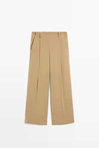 Flowing wide-leg darted pants - STUDIO