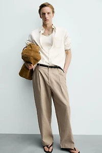 RELAXED FIT LINEN - COTTON PANTS