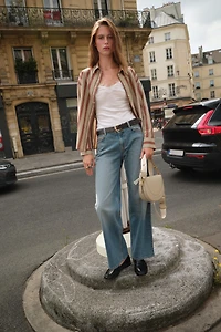 Z1975 MID-RISE STRAIGHT BELTED JEANS