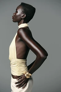 TOP EN POLYAMIDE PLIS SOLEIL