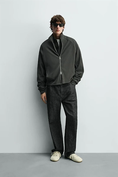 RELAXED FIT OTTOMAN JACKET