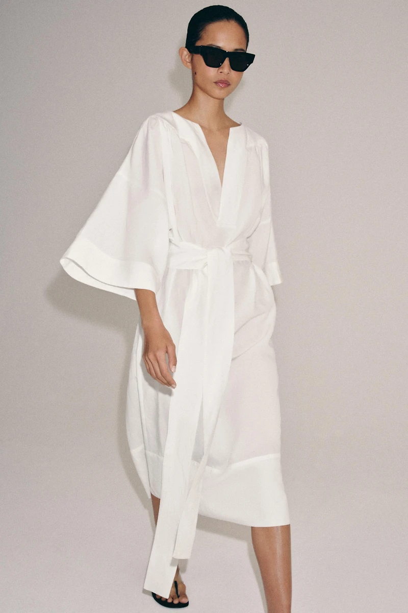 BELTED TUNIC DRESS ZW COLLECTION