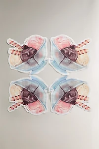 LOT SERVIETTES DE TABLE PAPIER GLACE (LOT DE 20)