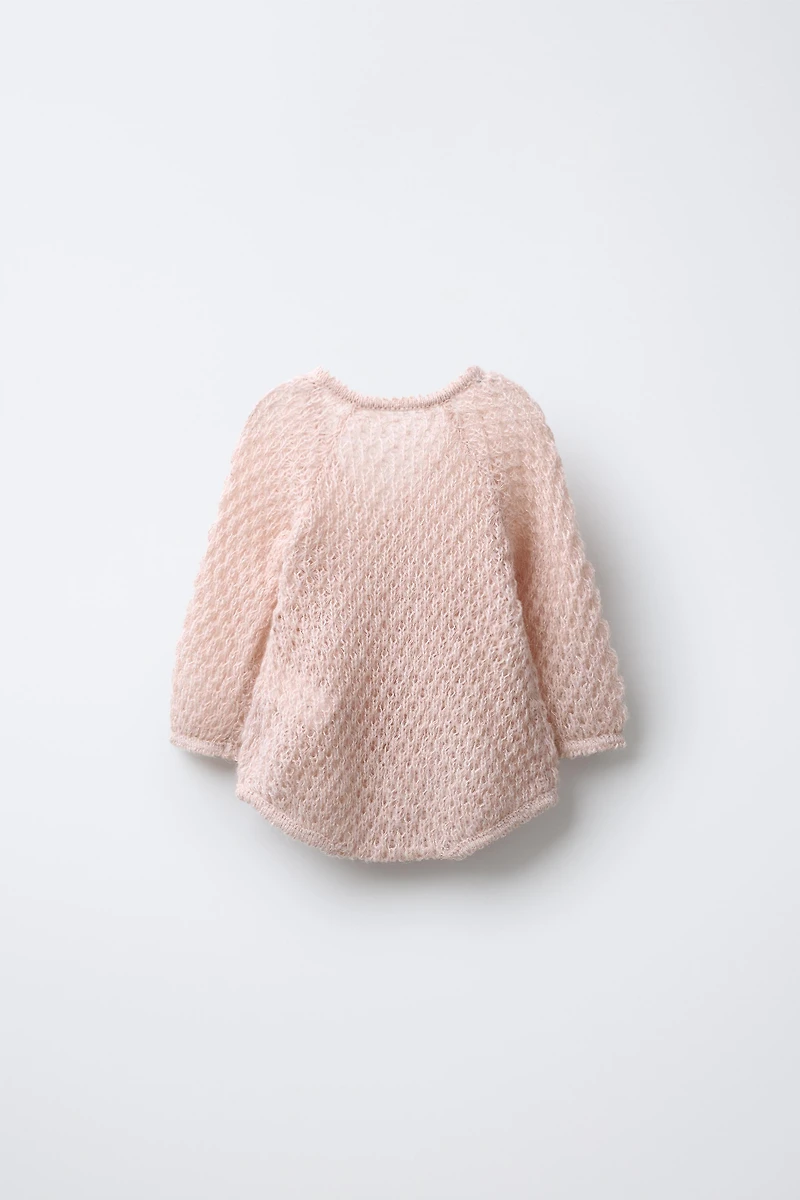 WOOL BLEND KNIT BODYSUIT