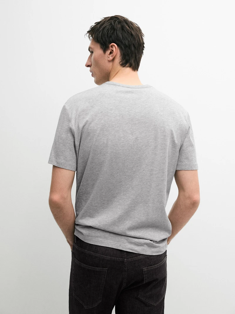 T-shirt manches courtes en coton mélangé