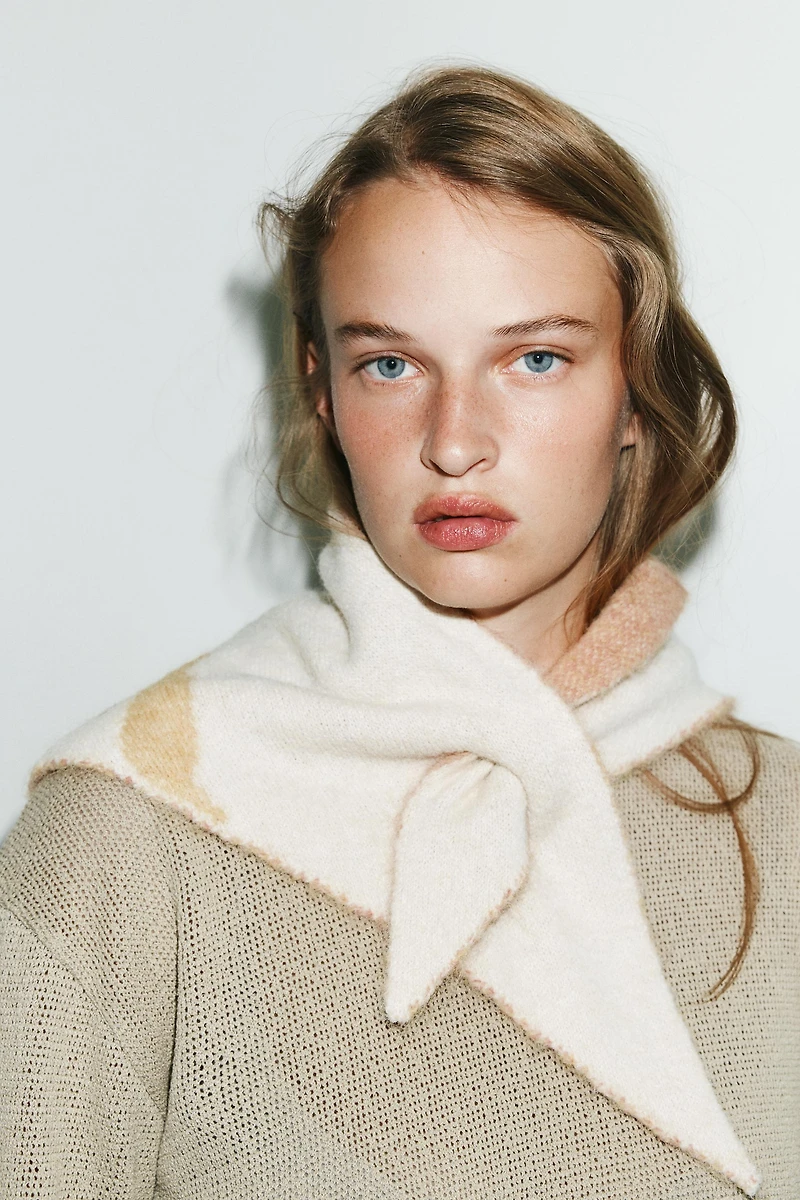 PRINTED KNIT BANDANA