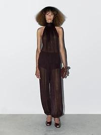 Flowing pleated sarouel trousers - STUDIO