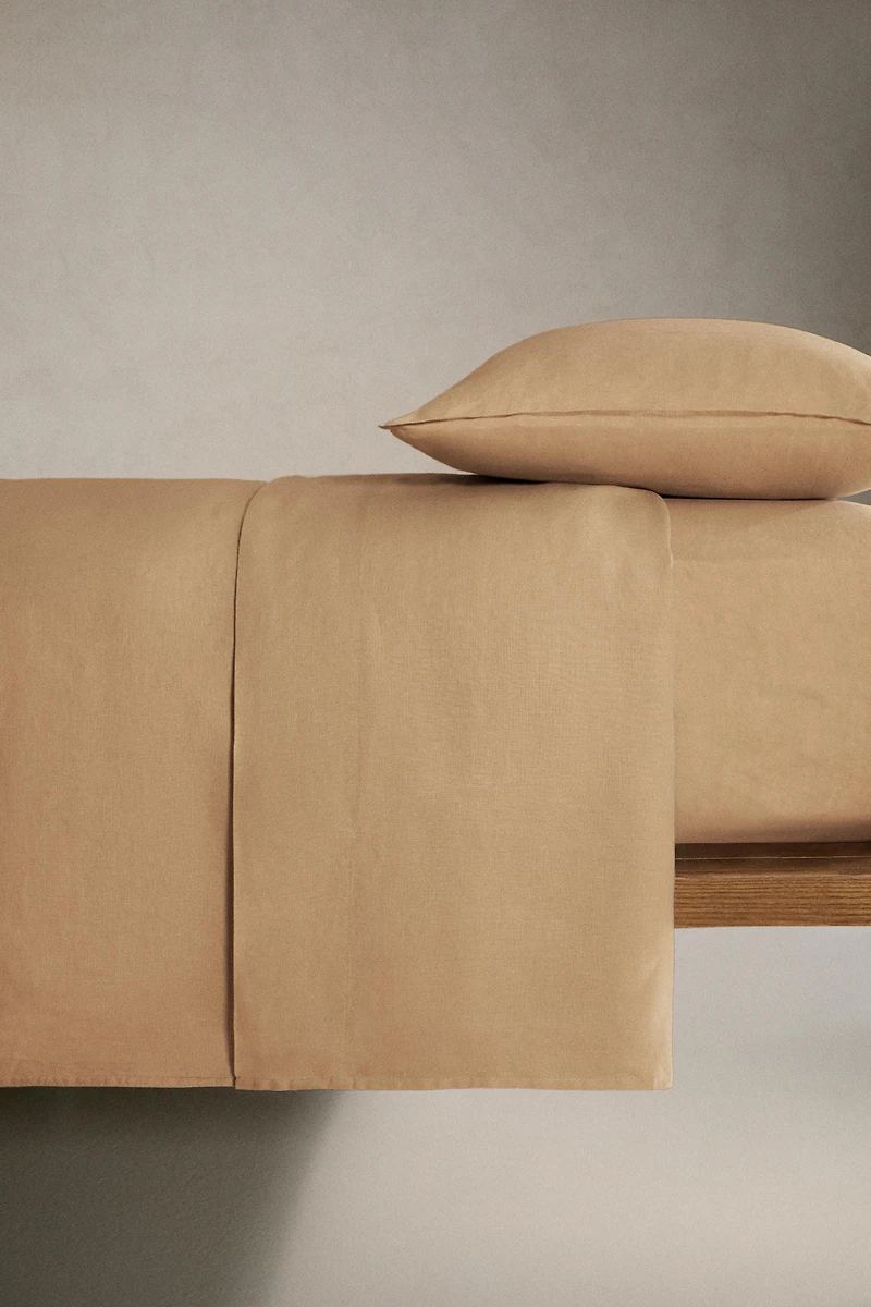 DRAP-HOUSSE LIN LAVÉ | 30 CM HAUTEUR (140 G/M²)