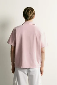 REGULAR FIT TEXTURED POLO