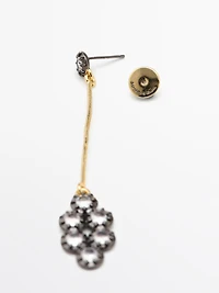 Antique rhinestone earrings