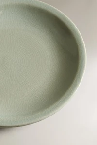 ENAMELLED STONEWARE DESSERT PLATE