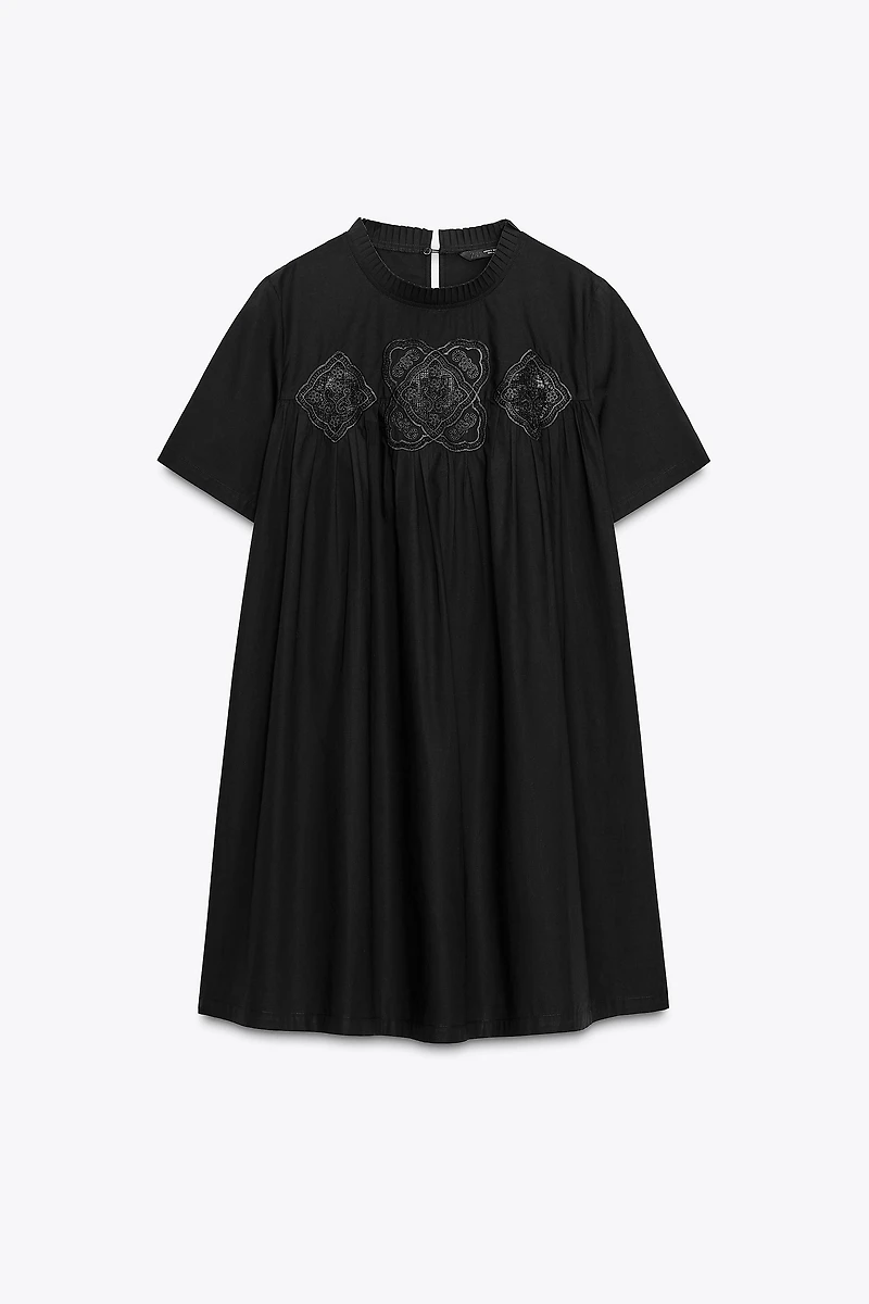 ZW COLLECTION EMBROIDERED SHORT DRESS