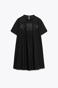ZW COLLECTION EMBROIDERED SHORT DRESS