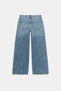 ZW COLLECTION WIDE LEG LOW RISE JEANS
