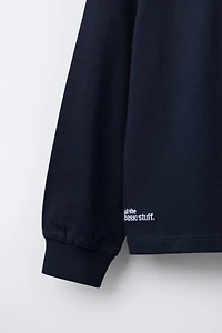 CONTRAST COLLAR ELBOW PATCH POLO SHIRT