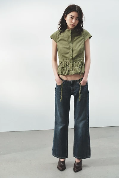 POCKET TRENCH COAT TOP