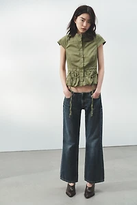 POCKET TRENCH COAT TOP