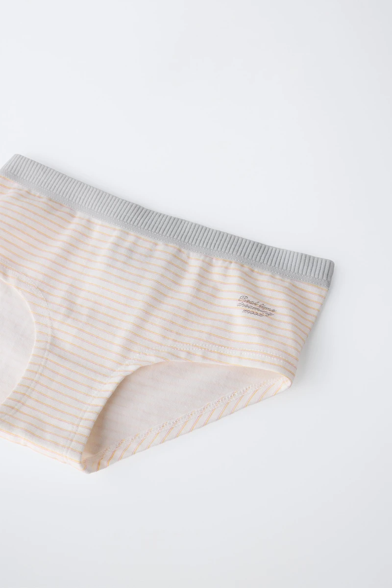 6-14 ANS/ LOT DE SIX CULOTTES À RAYURES