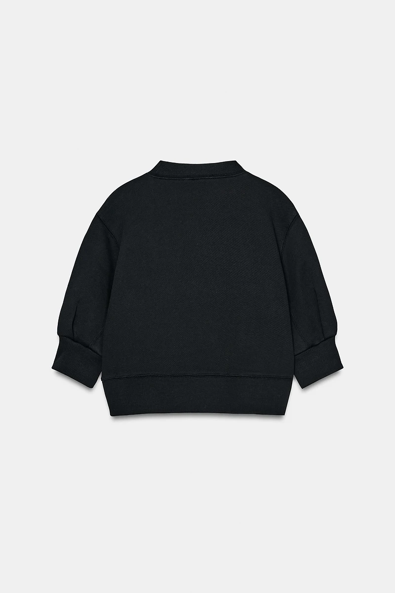VOLUME CROPPED SWEATSHIRT
