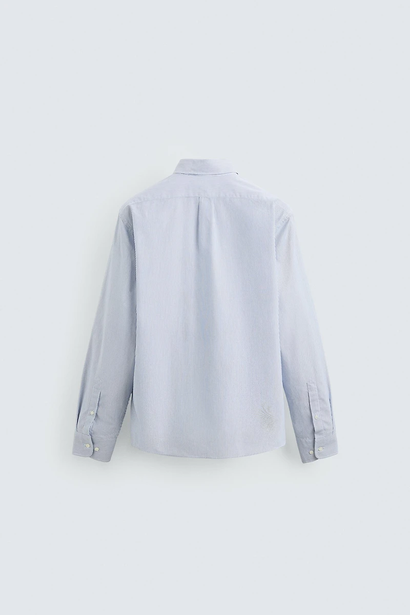 TEXTURED STRIPED SHIRT