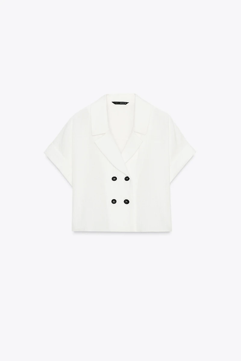 CHEMISE COURTE CROISÉE