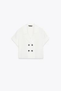 CHEMISE COURTE CROISÉE