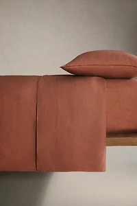 WASHED LINEN FLAT SHEET (140 GXM²)