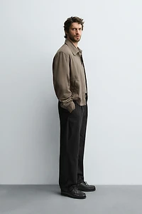 RELAXED FIT COTTON - LINEN PANTS