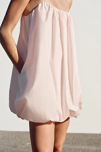 NYLON BALLOON MINI DRESS