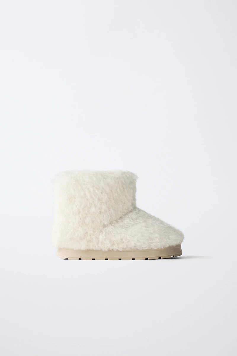 BOTTES DE NEIGE EFFET FOURRURE