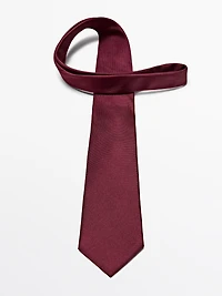 100% silk textured tie