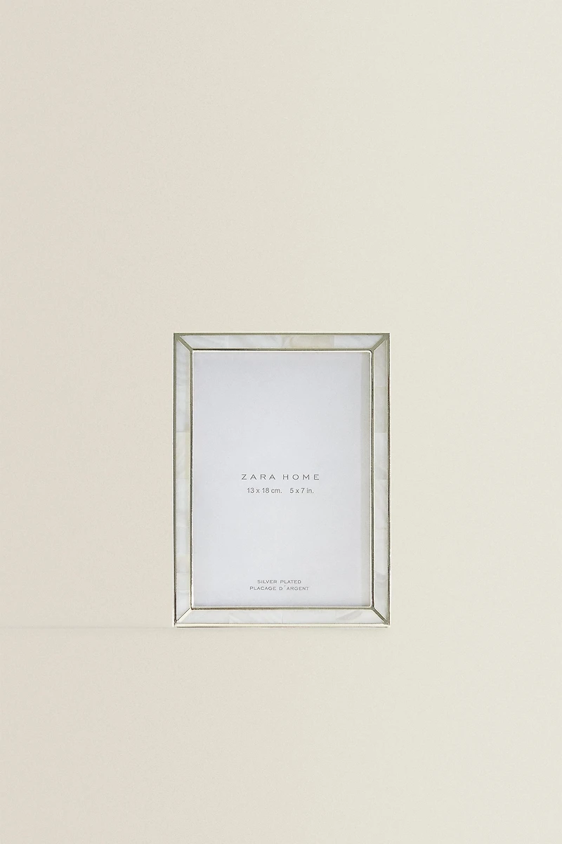 FINE-EDGE MOTHER-OF-PEARL PICTURE FRAME