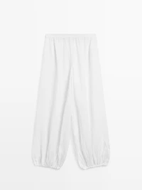Pantalon bouffant en lin